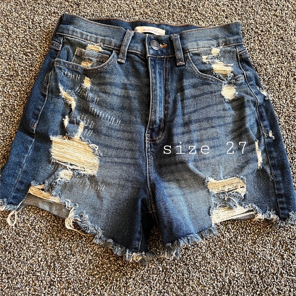 High Waisted Women’s Distressed Shorts